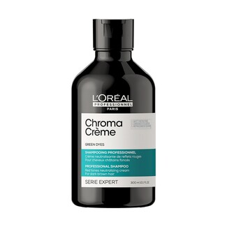 Шампунь-крем Chroma Creme с зеленым пигментом для нейтрализации красного оттенка темных волос, 300 мл